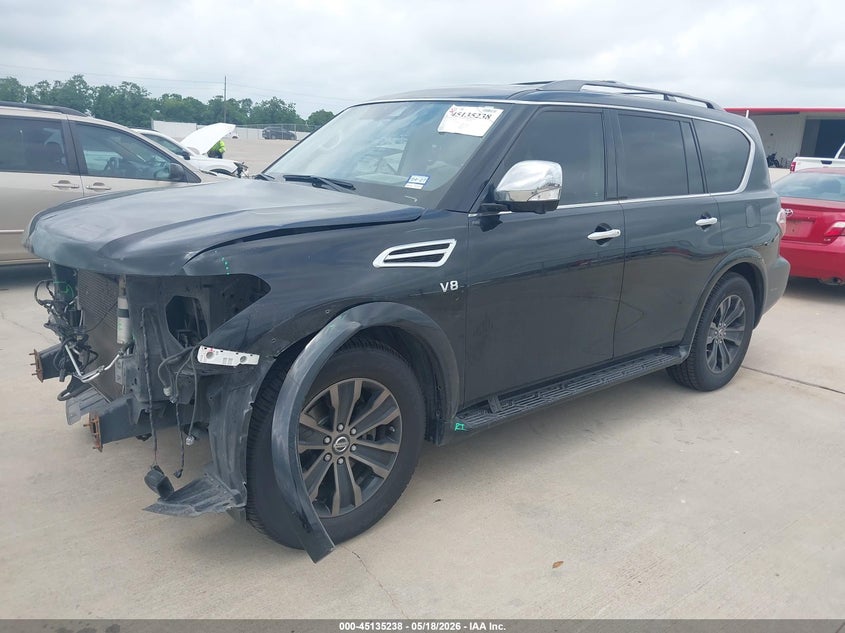 2020 Nissan Armada VIN JN8AY2ND6L9112598 IAAI salvage auction — FRONT END, Original (Texas), sold $5,950 on 2026-07-31 (photo 2)
