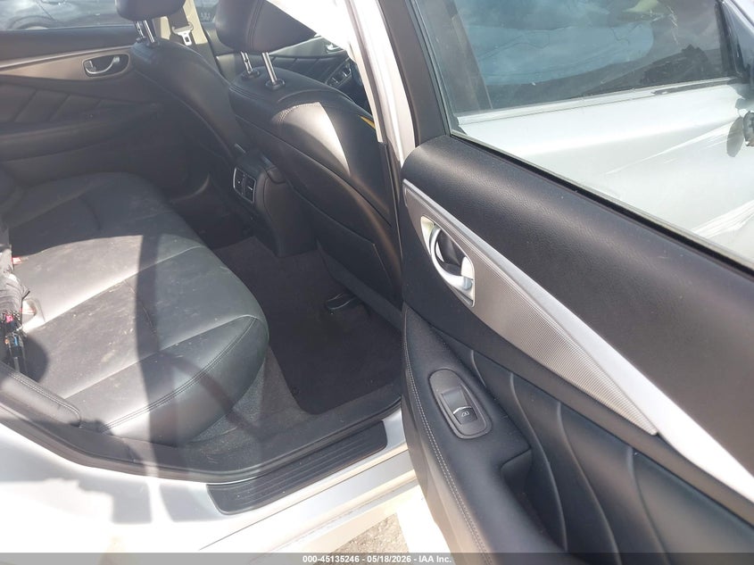 2014 Infiniti Q50 VIN JN1BV7AP9EM671555 IAAI salvage auction — FRONT END, Salvage (Texas), sold $2,825 on 2026-07-14 (photo 8)