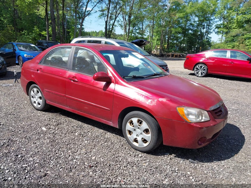 2006 Kia Spectra VIN KNAFE121665301582 IAAI salvage auction — NORMAL WEAR, Salvage (Texas), sold $200 on 2026-07-21 (photo 1)