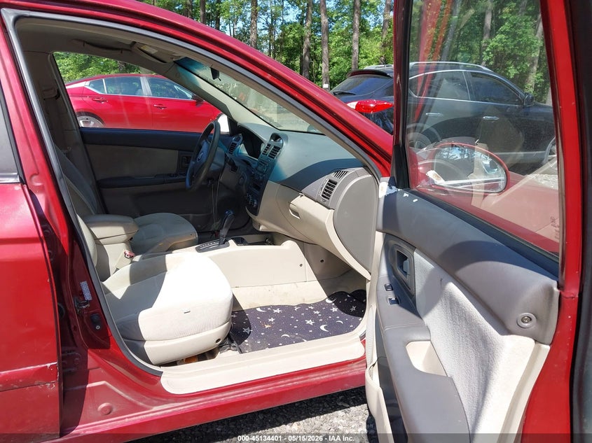 2006 Kia Spectra VIN KNAFE121665301582 IAAI salvage auction — NORMAL WEAR, Salvage (Texas), sold $200 on 2026-07-21 (photo 5)