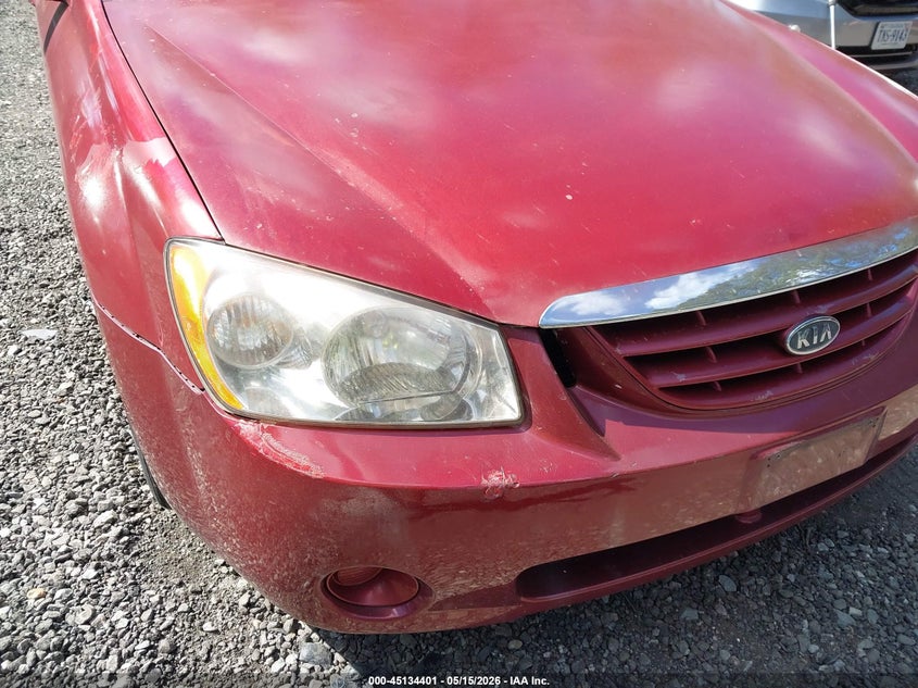 2006 Kia Spectra VIN KNAFE121665301582 IAAI salvage auction — NORMAL WEAR, Salvage (Texas), sold $200 on 2026-07-21 (photo 6)