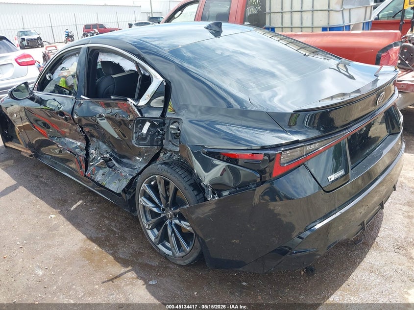 2021 Lexus Is VIN JTHGZ1B2XM5043311 IAAI salvage auction — LEFT SIDE, Clear (Oklahoma), sold $6,200 on 2026-07-29 (photo 3)