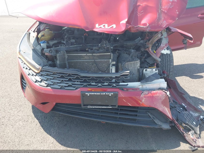2022 Kia K5 VIN 5XXG14J2XNG089181 IAAI salvage auction — FRONT END, Salvage (Illinois), sold $2,050 on 2026-07-07 (photo 6)