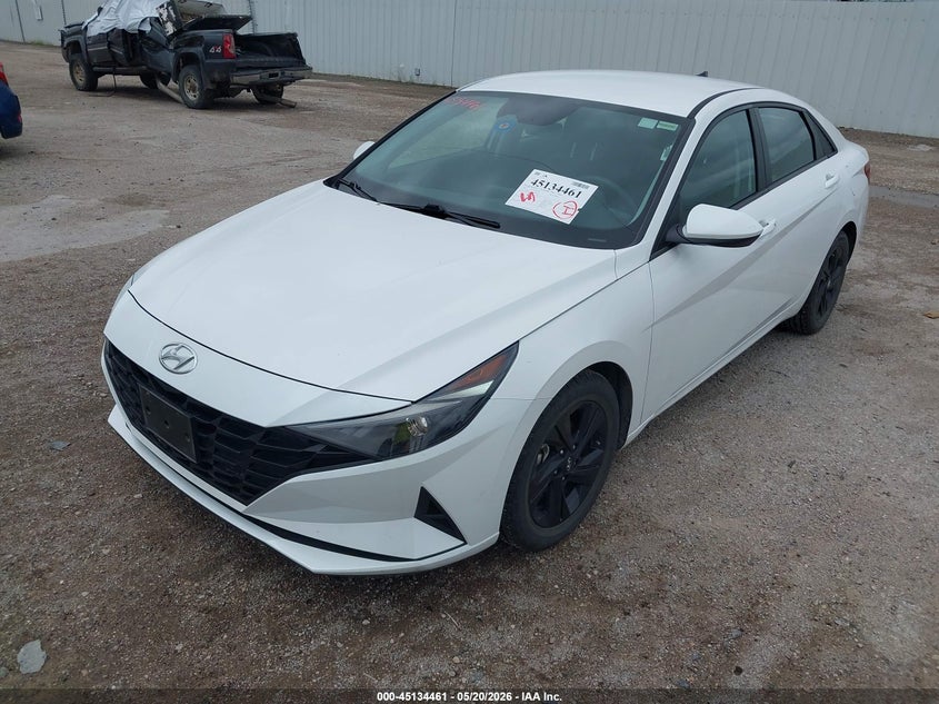 2022 Hyundai Elantra VIN 5NPLM4AG8NH083143 IAAI salvage auction — HAIL, Original (Texas), sold $175 on 2026-07-29 (photo 2)