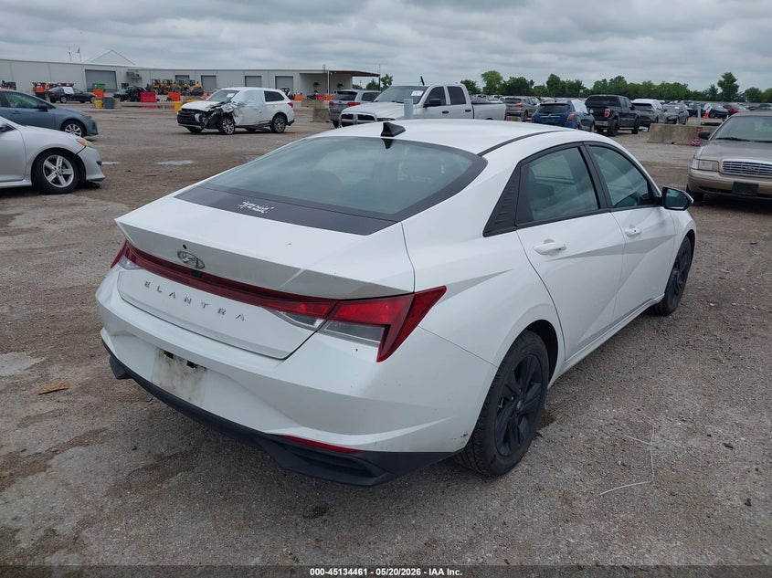 2022 Hyundai Elantra VIN 5NPLM4AG8NH083143 IAAI salvage auction — HAIL, Original (Texas), sold $175 on 2026-07-29 (photo 4)