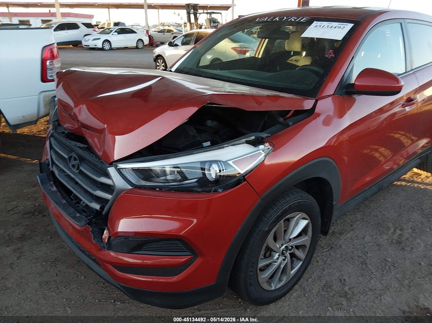 2016 Hyundai Tucson VIN KM8J23A44GU115958 IAAI salvage auction — FRONT END, Salvage (Arizona), sold $2,950 on 2026-07-14 (photo 6)