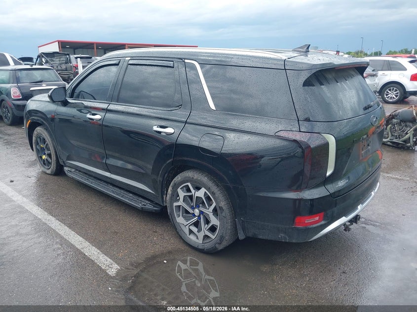 2021 Hyundai Palisade VIN KM8R7DHE1MU178908 IAAI salvage auction — REAR END, Salvage (Illinois), sold $6,600 on 2026-07-10 (photo 3)
