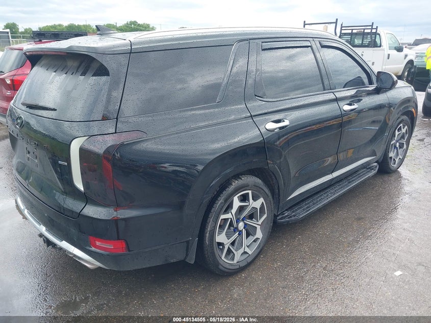 2021 Hyundai Palisade VIN KM8R7DHE1MU178908 IAAI salvage auction — REAR END, Salvage (Illinois), sold $6,600 on 2026-07-10 (photo 4)