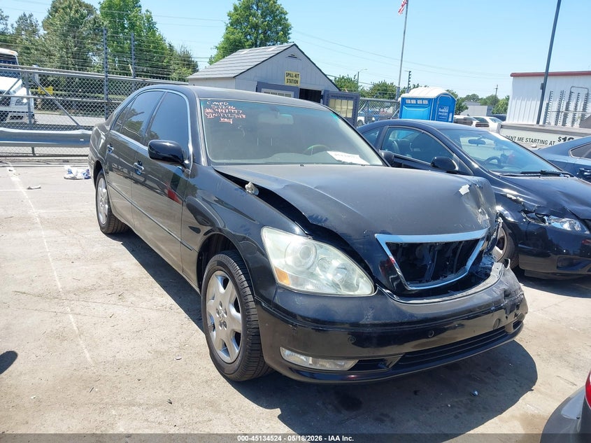 2004 Lexus Ls VIN JTHBN36F940172748 IAAI salvage auction — FRONT END, Salvage (North Carolina), sold $1,700 on 2026-07-13 (photo 1)