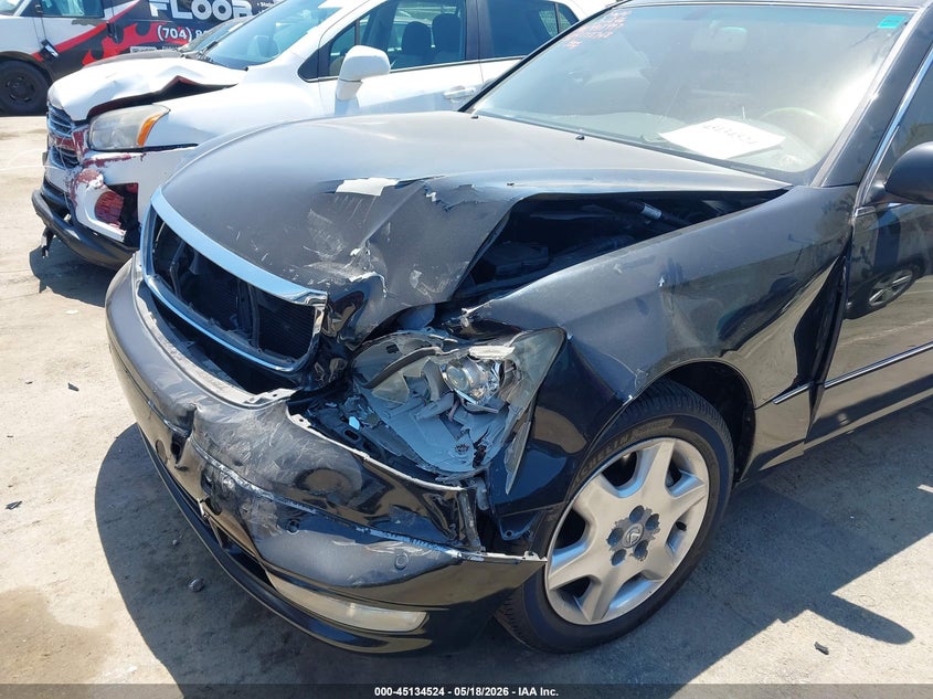 2004 Lexus Ls VIN JTHBN36F940172748 IAAI salvage auction — FRONT END, Salvage (North Carolina), sold $1,700 on 2026-07-13 (photo 6)
