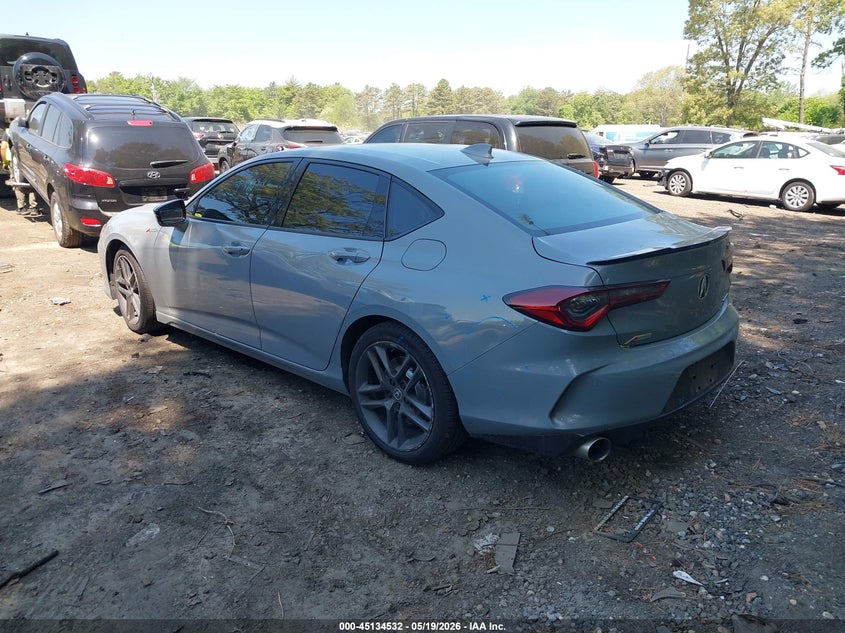 2025 Acura Tlx VIN 19UUB6F56SA001766 IAAI salvage auction — REAR END, Wait Title, sold $15,250 on 2026-08-25 (photo 3)