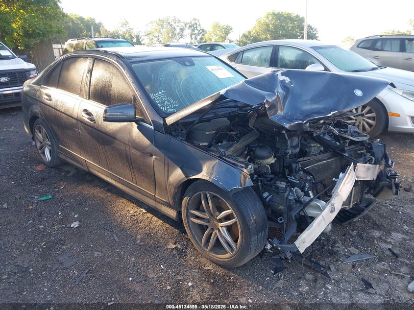 2013 Mercedes-benz C-klasse VIN WDDGF8AB9DR288104 IAAI salvage auction — FRONT END, Salvage (Georgia), sold $1,150 on 2026-08-05 (photo 1)