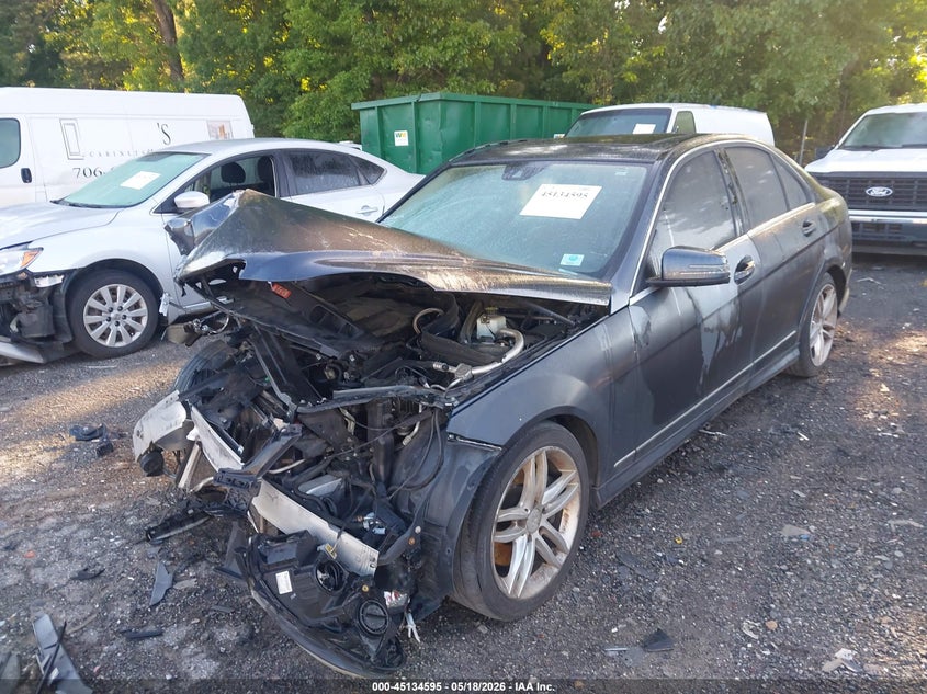2013 Mercedes-benz C-klasse VIN WDDGF8AB9DR288104 IAAI salvage auction — FRONT END, Salvage (Georgia), sold $1,150 on 2026-08-05 (photo 2)