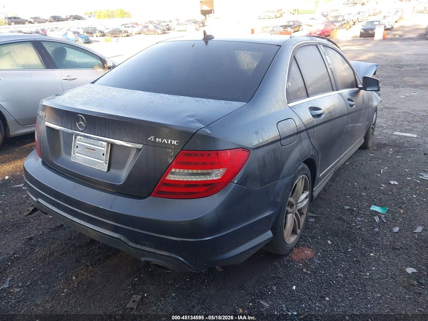 2013 Mercedes-benz C-klasse VIN WDDGF8AB9DR288104 IAAI salvage auction — FRONT END, Salvage (Georgia), sold $1,150 on 2026-08-05 (photo 4)