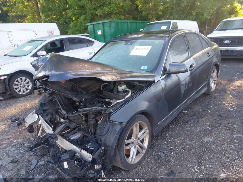 2013 Mercedes-benz C-klasse VIN WDDGF8AB9DR288104 IAAI salvage auction — FRONT END, Salvage (Georgia), sold $1,150 on 2026-08-05 (photo 6)