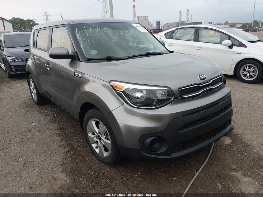 2019 Kia Soul VIN KNDJN2A22K7684948 IAAI salvage auction — LEFT FRONT, Salvage (Indiana), sold $2,100 on 2026-07-15 (photo 1)