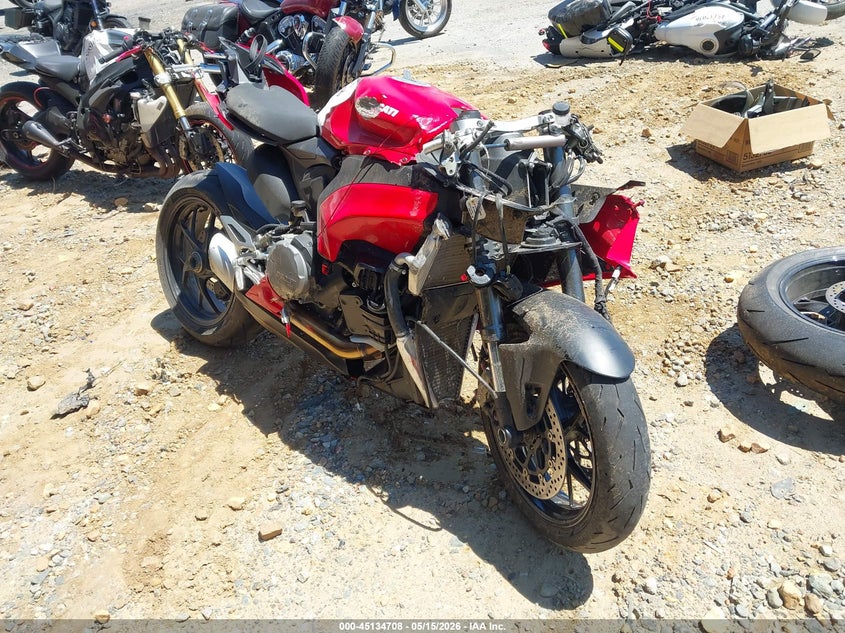 2020 Ducati Panigale VIN ZDMHAATW3LB000903 IAAI salvage auction — FRONT END, Salvage (North Carolina), sold $25 on 2026-09-08 (photo 1)