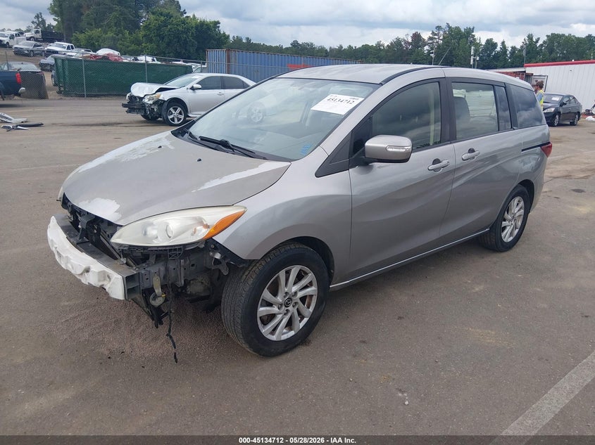2013 Mazda 5 VIN JM1CW2BL5D0147581 IAAI salvage auction — LEFT FRONT, Salvage Title, sold $600 on 2026-07-25 (photo 2)