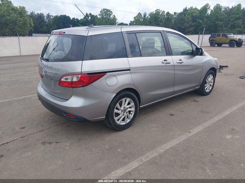 2013 Mazda 5 VIN JM1CW2BL5D0147581 IAAI salvage auction — LEFT FRONT, Salvage Title, sold $600 on 2026-07-25 (photo 4)