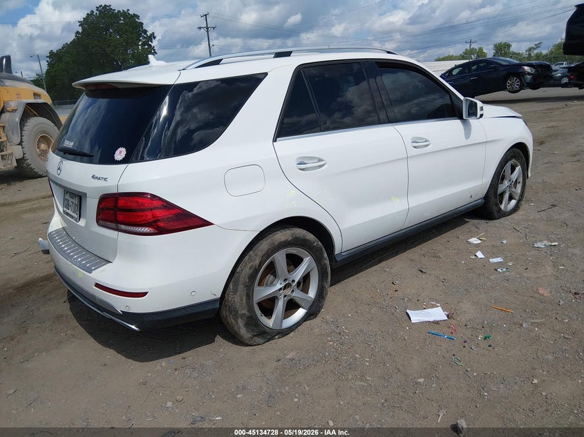 2017 Mercedes-benz Gle VIN 4JGDA5HB4HA946167 IAAI salvage auction — FRONT END, Salvage (Tennessee), sold $7,800 on 2026-08-01 (photo 4)