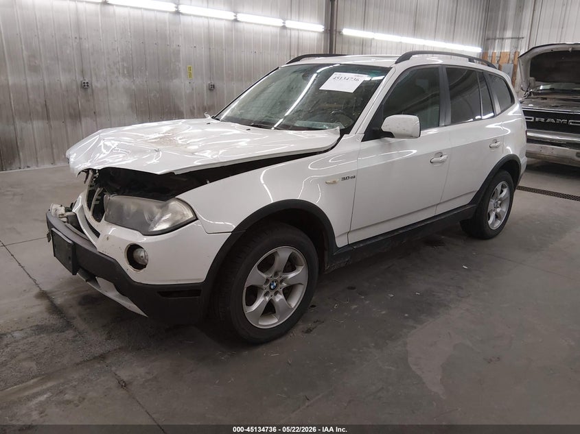 2008 BMW X3 VIN WBXPC93448WJ07704 IAAI salvage auction — FRONT END, Prior Salvage (Minnesota), sold $275 on 2026-07-21 (photo 2)