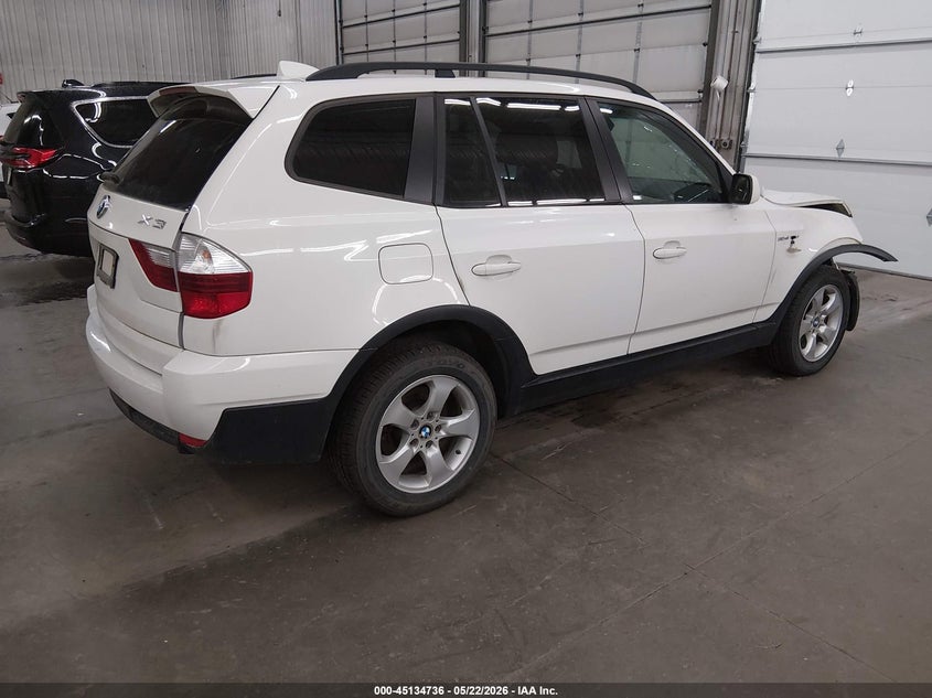 2008 BMW X3 VIN WBXPC93448WJ07704 IAAI salvage auction — FRONT END, Prior Salvage (Minnesota), sold $275 on 2026-07-21 (photo 4)