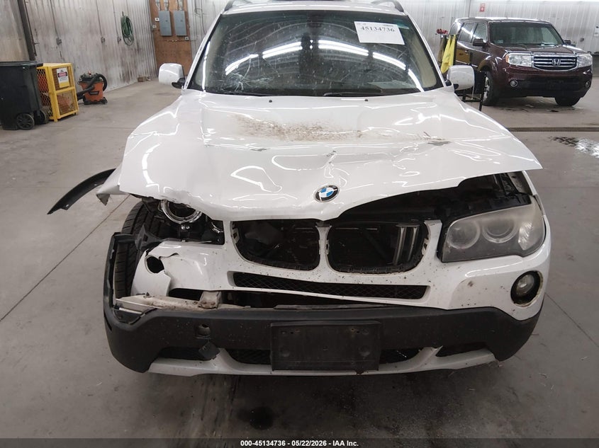 2008 BMW X3 VIN WBXPC93448WJ07704 IAAI salvage auction — FRONT END, Prior Salvage (Minnesota), sold $275 on 2026-07-21 (photo 6)