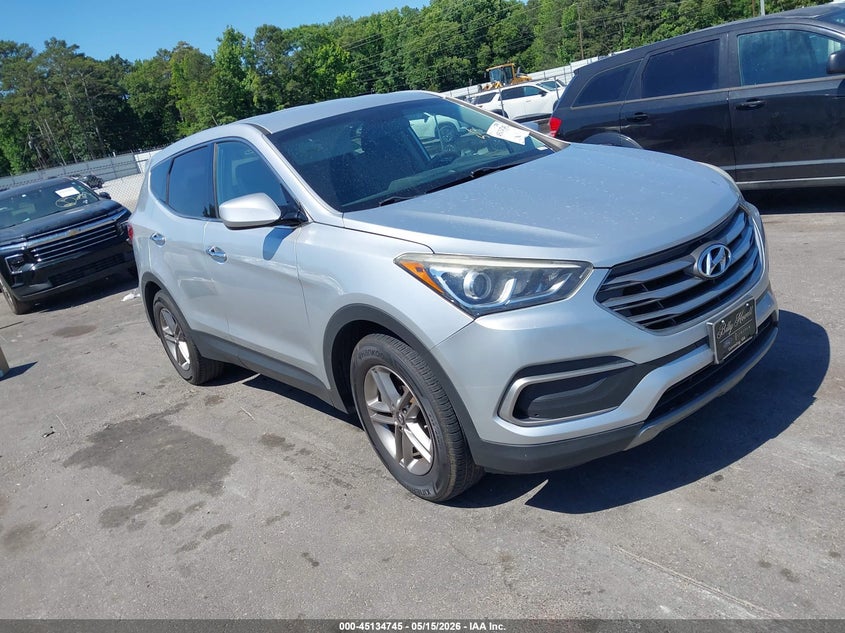 2018 Hyundai Santa fe VIN 5XYZT3LB5JG510773 IAAI salvage auction — FRONT END, Repossession Paperwork (Georgia), sold $3,150 on 2026-07-08 (photo 1)