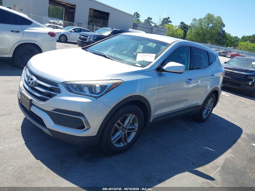 2018 Hyundai Santa fe VIN 5XYZT3LB5JG510773 IAAI salvage auction — FRONT END, Repossession Paperwork (Georgia), sold $3,150 on 2026-07-08 (photo 2)