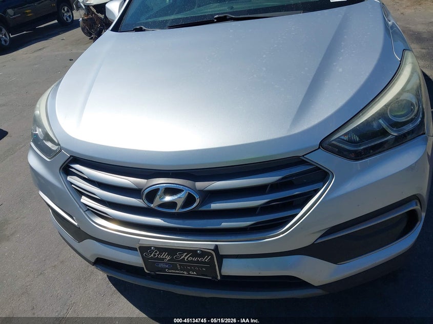 2018 Hyundai Santa fe VIN 5XYZT3LB5JG510773 IAAI salvage auction — FRONT END, Repossession Paperwork (Georgia), sold $3,150 on 2026-07-08 (photo 6)