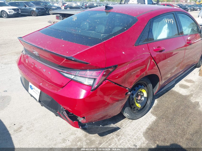 2022 Hyundai Elantra VIN KMHLR4AF2NU349041 IAAI salvage auction — REAR END, Salvage (Illinois), sold $5,350 on 2026-07-13 (photo 6)