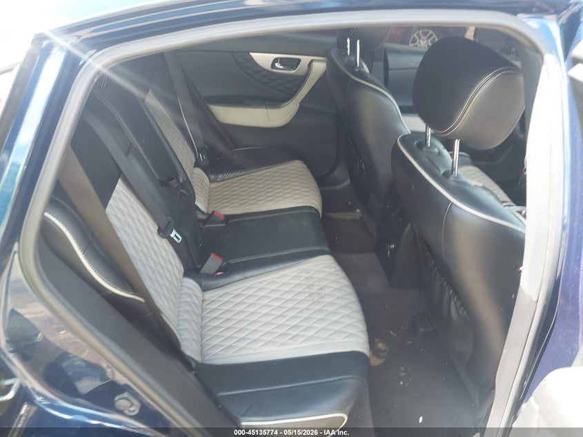 2017 Infiniti Qx70 VIN JN8CS1MU8HM143152 IAAI salvage auction — LEFT FRONT, Salvage - Greater Than 75% (Maryland), sold $125 on 2026-07-28 (photo 8)