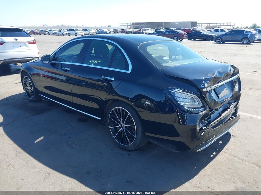 2020 Mercedes-benz C-klasse VIN W1KWF8DB4LR590759 IAAI salvage auction — REAR END, Salvage (Arizona), sold $7,200 on 2026-07-21 (photo 3)