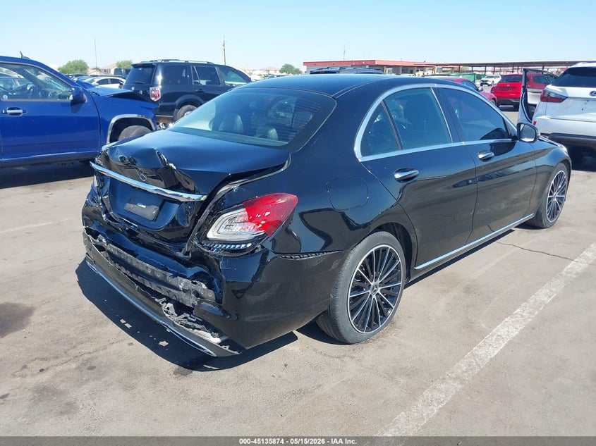 2020 Mercedes-benz C-klasse VIN W1KWF8DB4LR590759 IAAI salvage auction — REAR END, Salvage (Arizona), sold $7,200 on 2026-07-21 (photo 4)