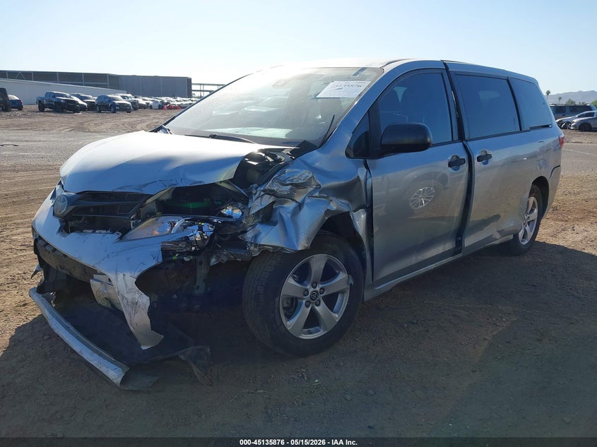 2020 Toyota Sienna VIN 5TDZZ3DC2LS057353 IAAI salvage auction — FRONT END, Salvage (Arizona), sold $6,500 on 2026-07-28 (photo 2)