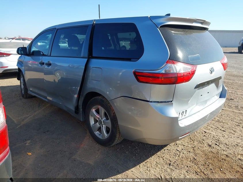 2020 Toyota Sienna VIN 5TDZZ3DC2LS057353 IAAI salvage auction — FRONT END, Salvage (Arizona), sold $6,500 on 2026-07-28 (photo 3)