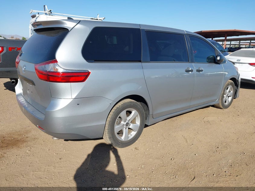 2020 Toyota Sienna VIN 5TDZZ3DC2LS057353 IAAI salvage auction — FRONT END, Salvage (Arizona), sold $6,500 on 2026-07-28 (photo 4)