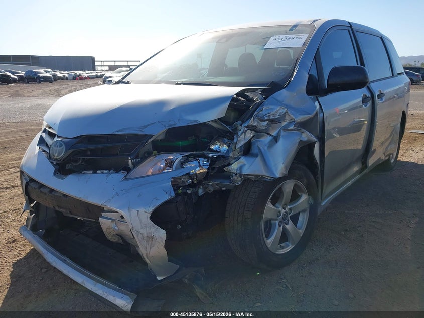 2020 Toyota Sienna VIN 5TDZZ3DC2LS057353 IAAI salvage auction — FRONT END, Salvage (Arizona), sold $6,500 on 2026-07-28 (photo 6)