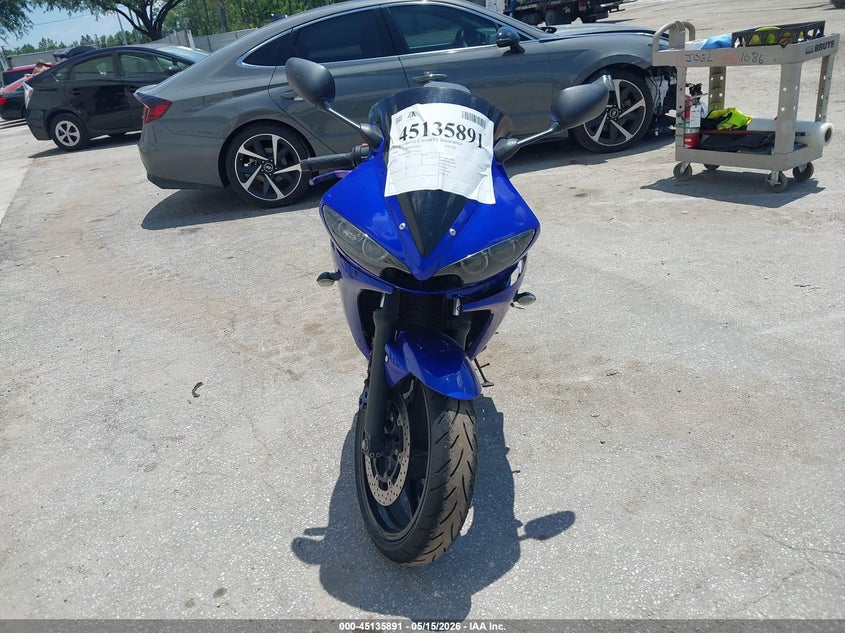 2007 Yamaha Yzfr6 VIN JYARJ06EX7A034647 IAAI salvage auction — LEFT SIDE, Salvage (North Dakota), sold $825 on 2026-07-08 (photo 5)