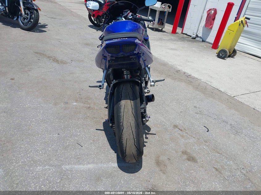 2007 Yamaha Yzfr6 VIN JYARJ06EX7A034647 IAAI salvage auction — LEFT SIDE, Salvage (North Dakota), sold $825 on 2026-07-08 (photo 6)
