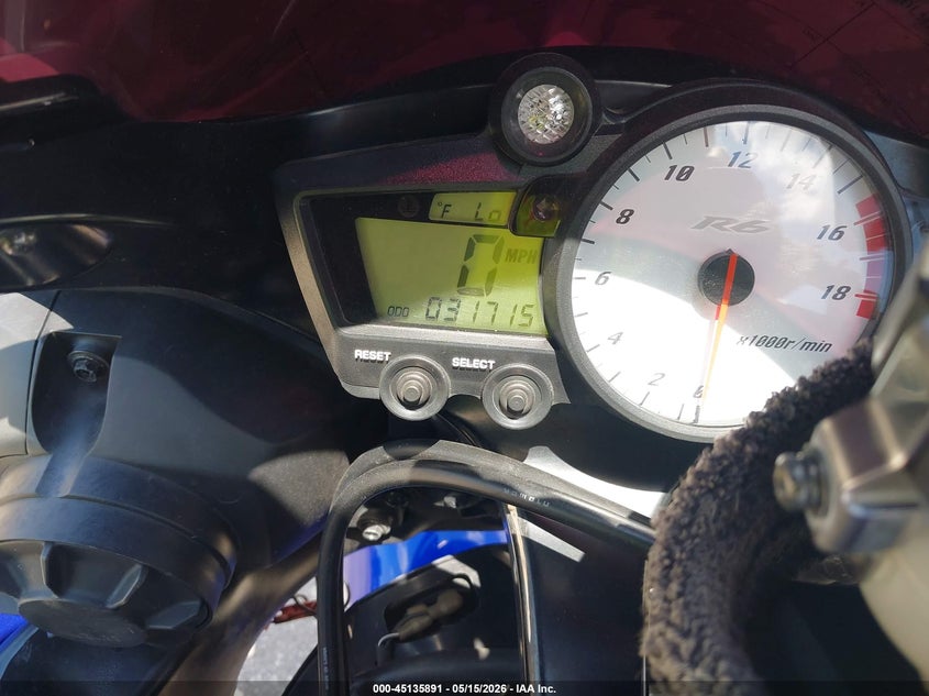 2007 Yamaha Yzfr6 VIN JYARJ06EX7A034647 IAAI salvage auction — LEFT SIDE, Salvage (North Dakota), sold $825 on 2026-07-08 (photo 7)