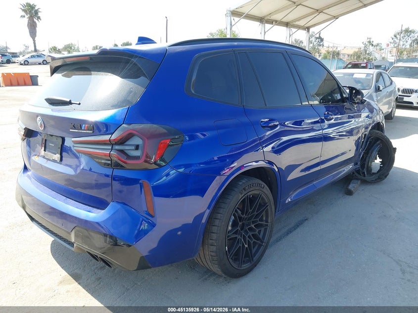 2023 BMW X3 m VIN 5YM13EC09P9R51282 IAAI salvage auction — LEFT SIDE, Salvage (California), sold $575 on 2026-07-29 (photo 4)
