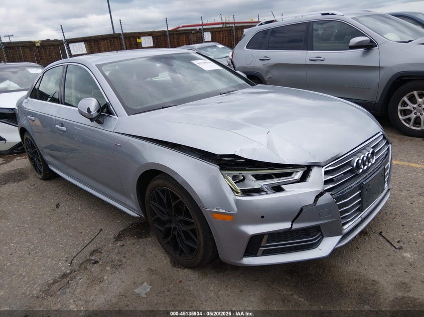 2018 Audi A4 VIN WAUENAF49JA110481 IAAI salvage auction — FRONT & REAR, Salvage (Colorado), sold $2,400 on 2026-08-02 (photo 1)