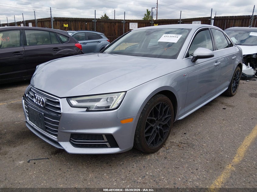 2018 Audi A4 VIN WAUENAF49JA110481 IAAI salvage auction — FRONT & REAR, Salvage (Colorado), sold $2,400 on 2026-08-02 (photo 2)