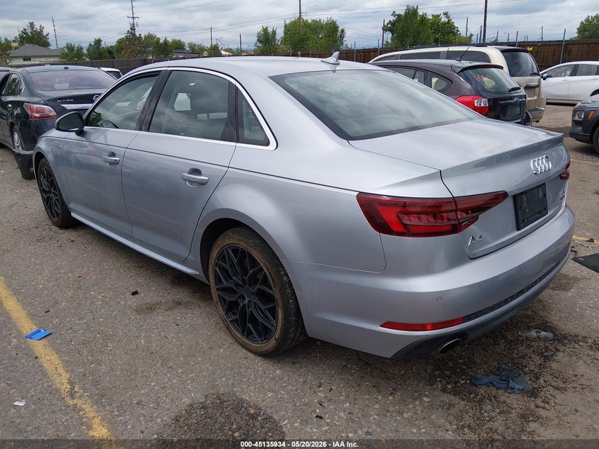 2018 Audi A4 VIN WAUENAF49JA110481 IAAI salvage auction — FRONT & REAR, Salvage (Colorado), sold $2,400 on 2026-08-02 (photo 3)