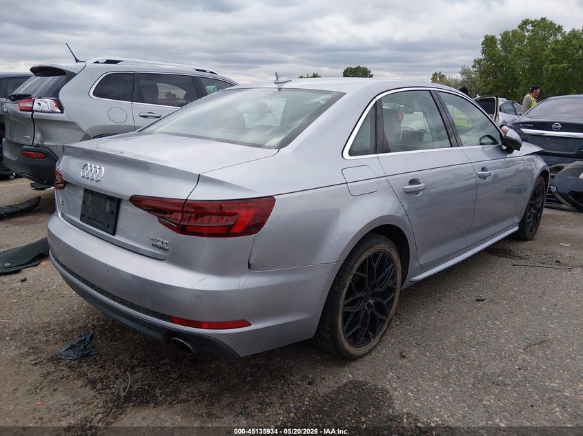 2018 Audi A4 VIN WAUENAF49JA110481 IAAI salvage auction — FRONT & REAR, Salvage (Colorado), sold $2,400 on 2026-08-02 (photo 4)