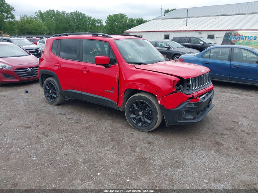 2018 Jeep Renegade VIN ZACCJABB5JPH98957 IAAI salvage auction — FRONT END, Salvage (Iowa), sold $2,450 on 2026-07-06 (photo 1)