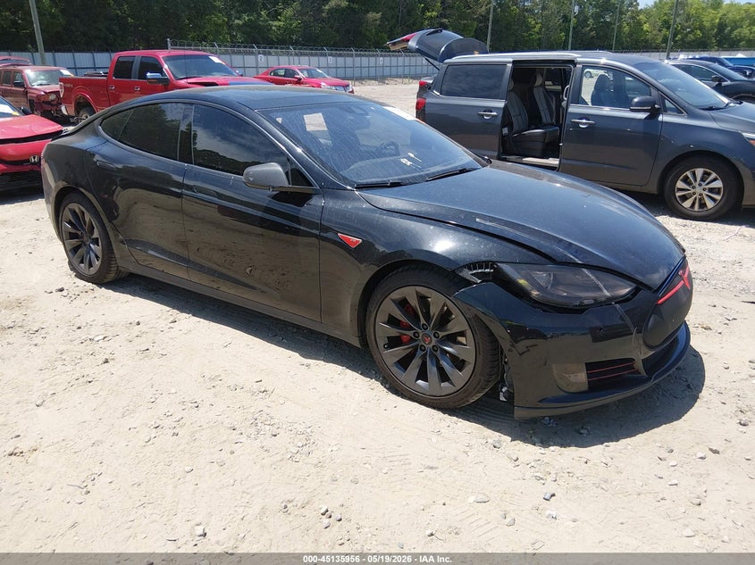 2015 Tesla Model s VIN 5YJSA1E42FF109139 IAAI salvage auction — FRONT & REAR, Salvage (Georgia), sold $2,950 on 2026-07-16 (photo 1)