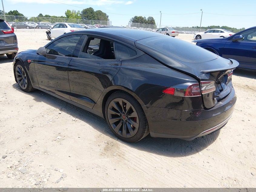 2015 Tesla Model s VIN 5YJSA1E42FF109139 IAAI salvage auction — FRONT & REAR, Salvage (Georgia), sold $2,950 on 2026-07-16 (photo 3)