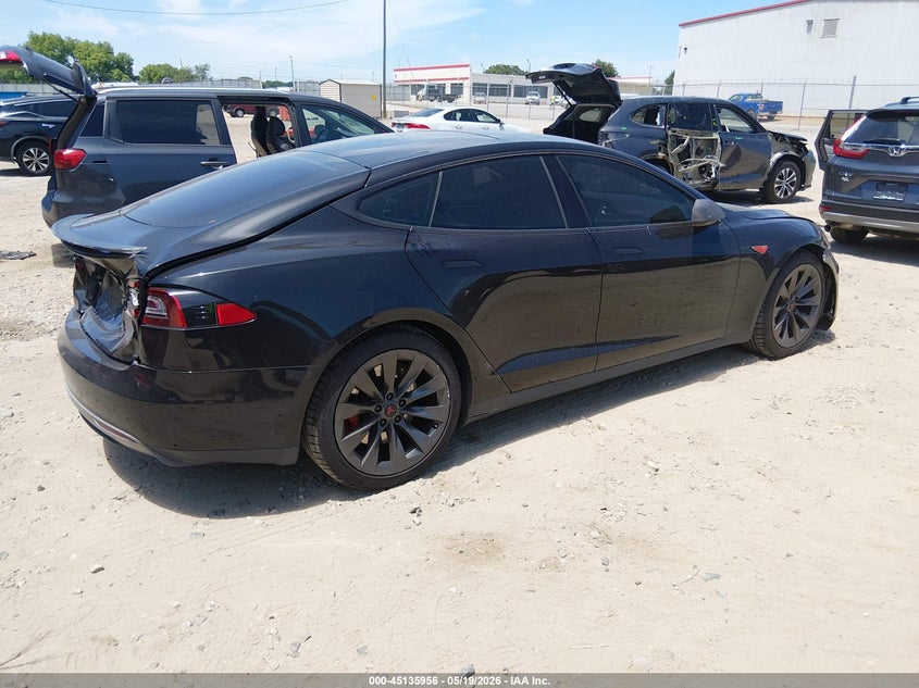 2015 Tesla Model s VIN 5YJSA1E42FF109139 IAAI salvage auction — FRONT & REAR, Salvage (Georgia), sold $2,950 on 2026-07-16 (photo 4)